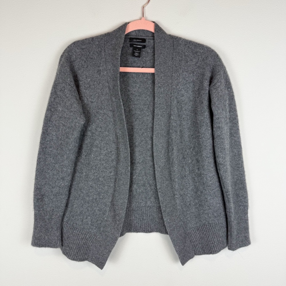 Halogen 100% Cashmere Gray Open Cardigan Size XS